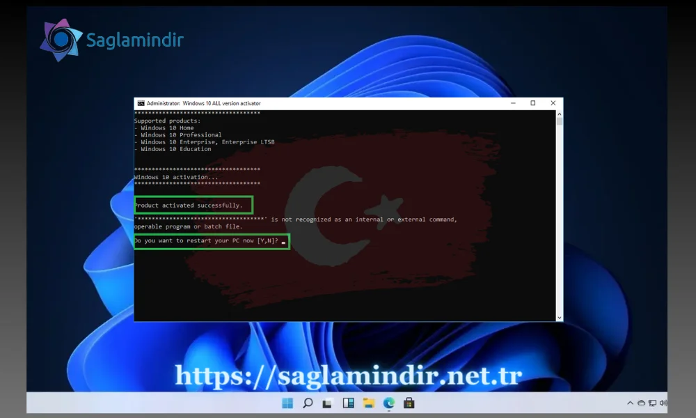 PC'nizi yeniden başlatın.
