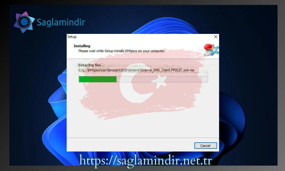 Kurulumun tamamlanmasını bekleyin