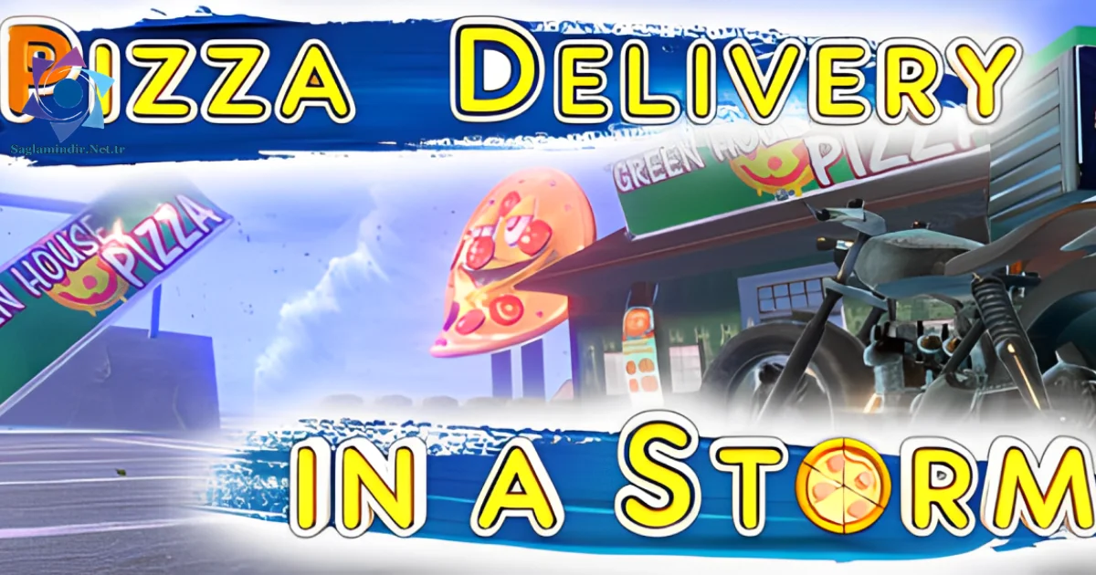 Pizza Delivery in a Storm Saglamindir