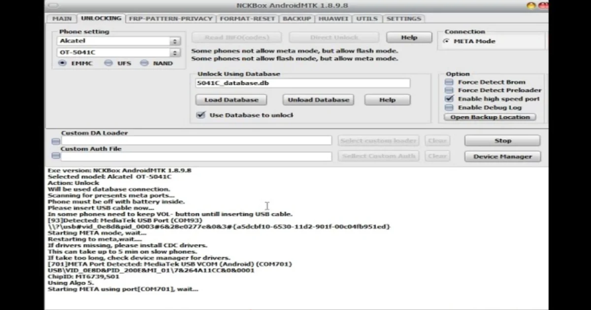 Alcatel 5041C DA File Free Download