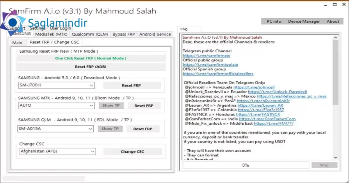 SamFirm Tool Aio Free Download