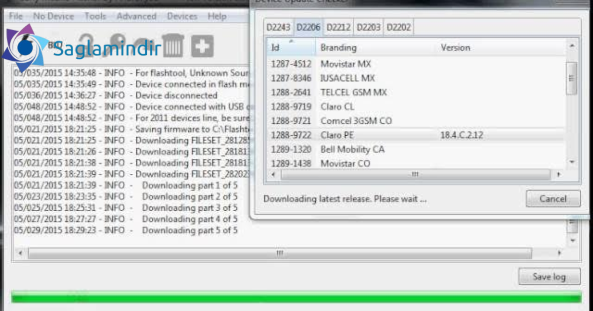 Sony Xperia E15a Screen Lock Reset File