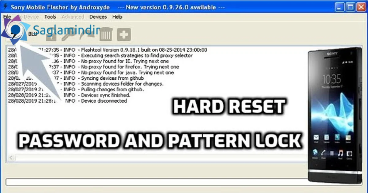 Sony Xperia LT29i Screen Lock Reset File