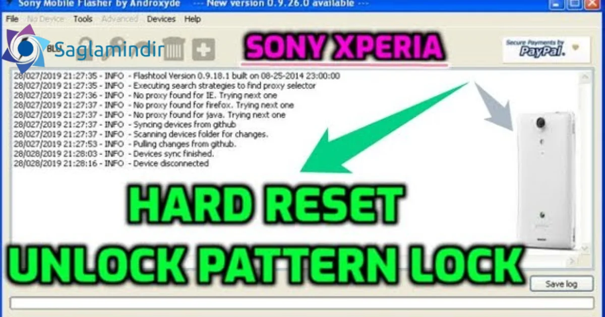 Sony Xperia LT29i Screen Lock Reset File