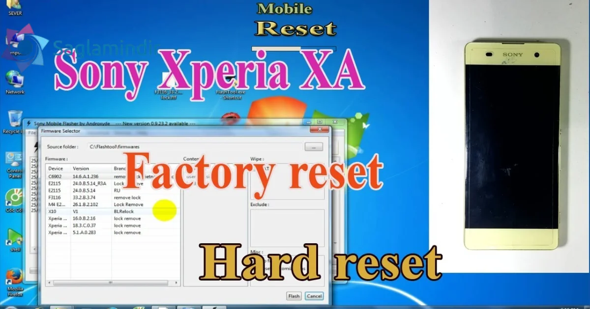 Sony Xperia MT11i Screen Lock Reset File