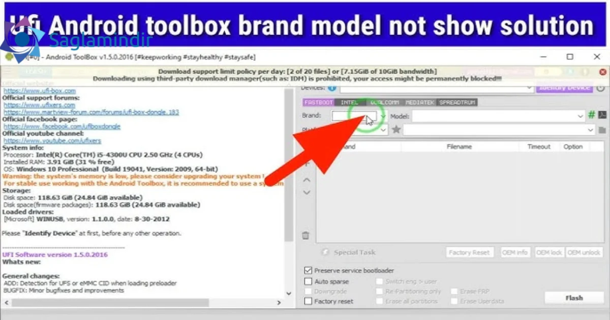 UFI ToolBox Free Download
