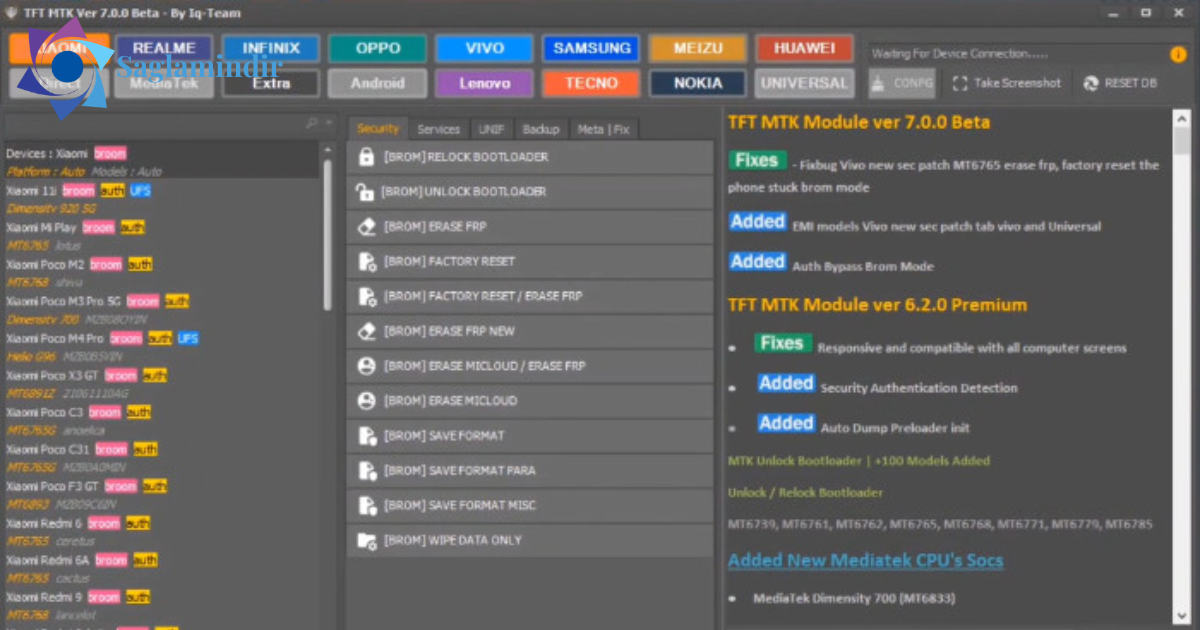 TFT MTK Module Tool Indir Pc