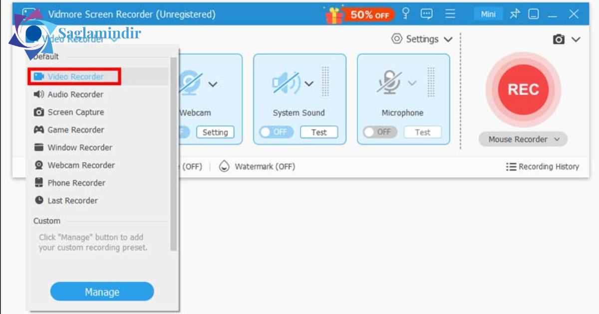 Vidmore Screen Recorder Full