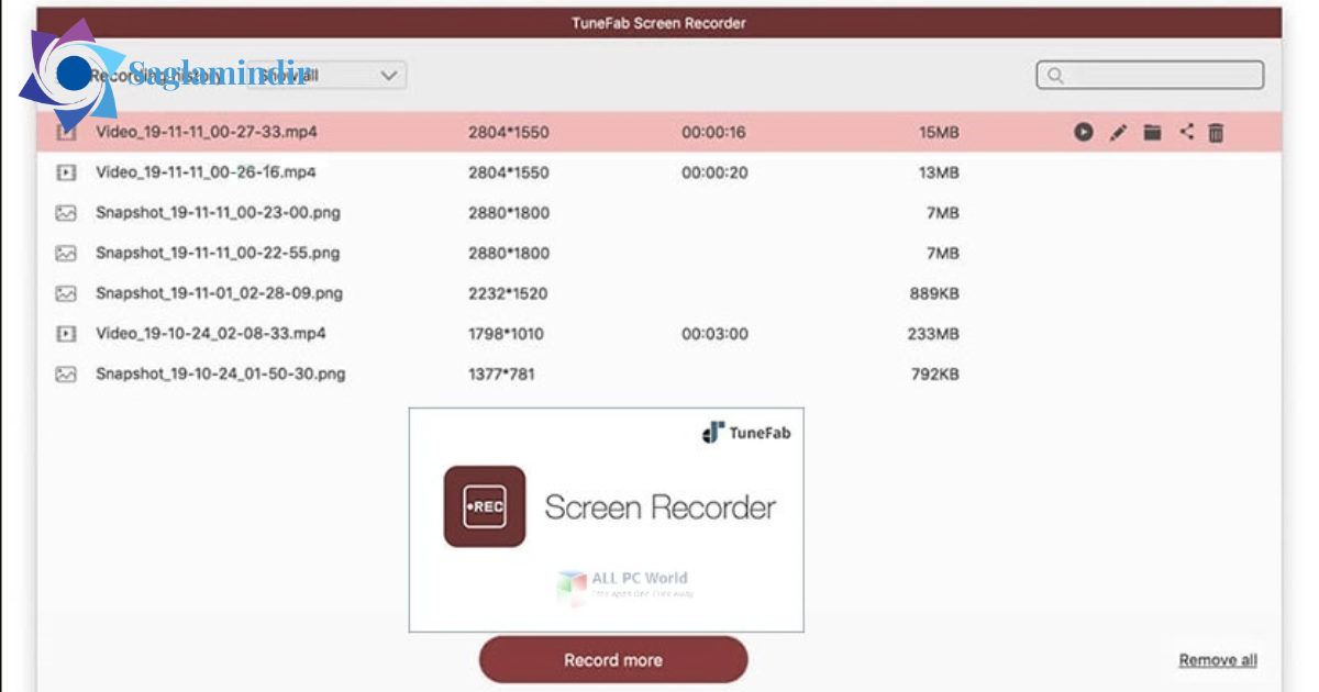 TuneFab Screen Recorder Full Indir